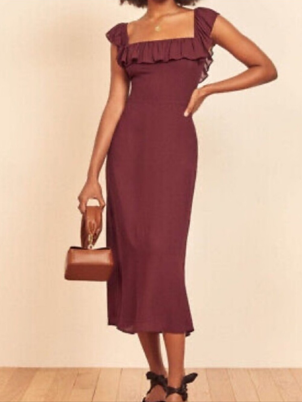 Reformation Colette Midi Dress Size 12